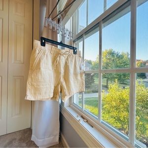 Old Navy Drawstring Shorts | Beige/Khaki Linen 🤎🩳